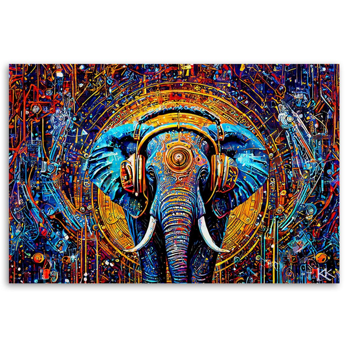 KUNSTDRUCK Bunt 120/80 cm - Multicolor, Textil (120/80cm) - KUNSTLOFT