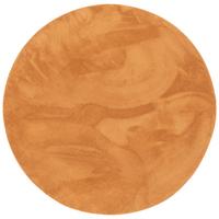 KINDER SUPER SOFT FELLTEPPICH PEARL KIDS RUND - Terracotta, Textil (120/120cm) - Pergamon
