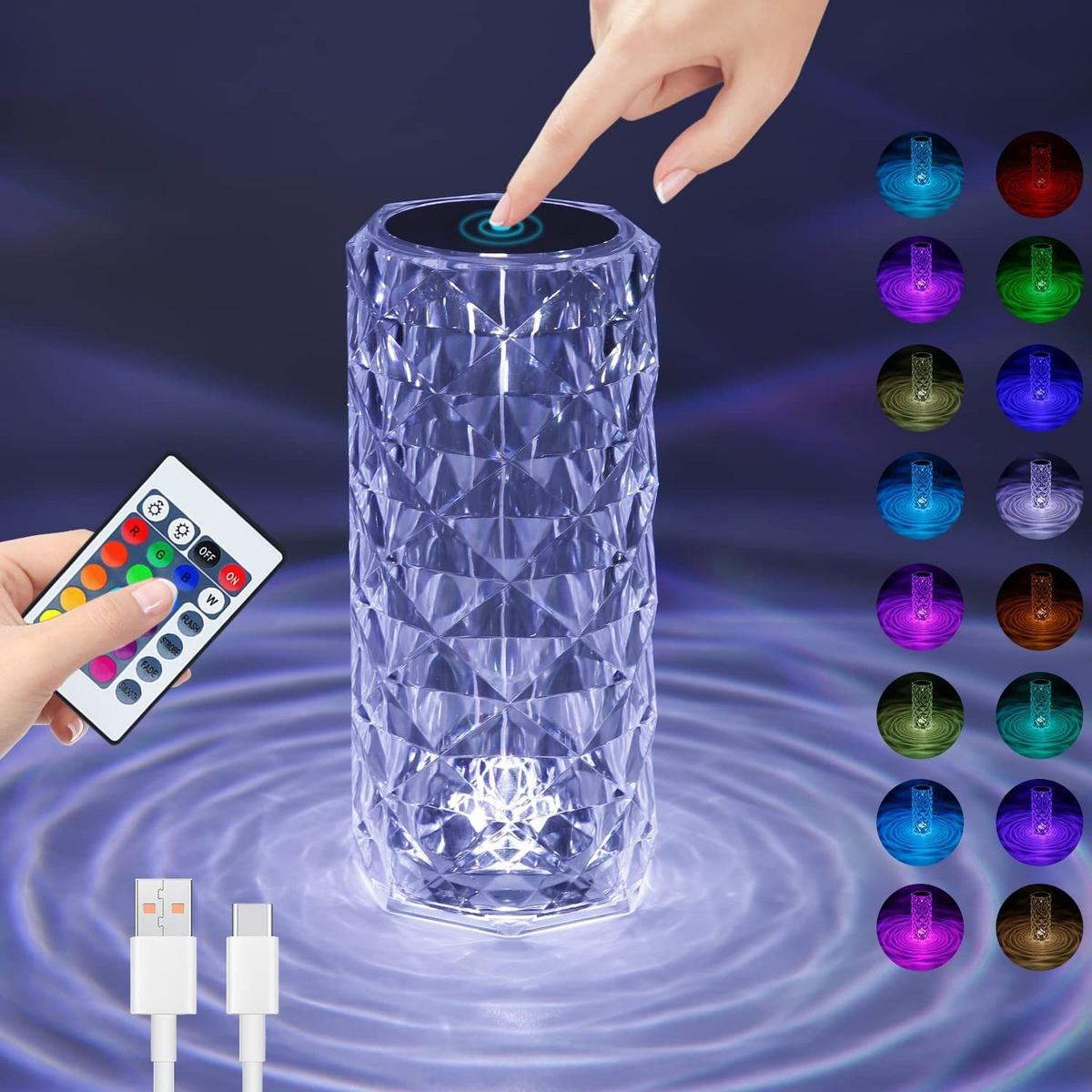 TISCHLAMPE Wahnflam 9.0/21.0/9.0 cm - Transparent, Kunststoff (9/9/21cm) - ZMH