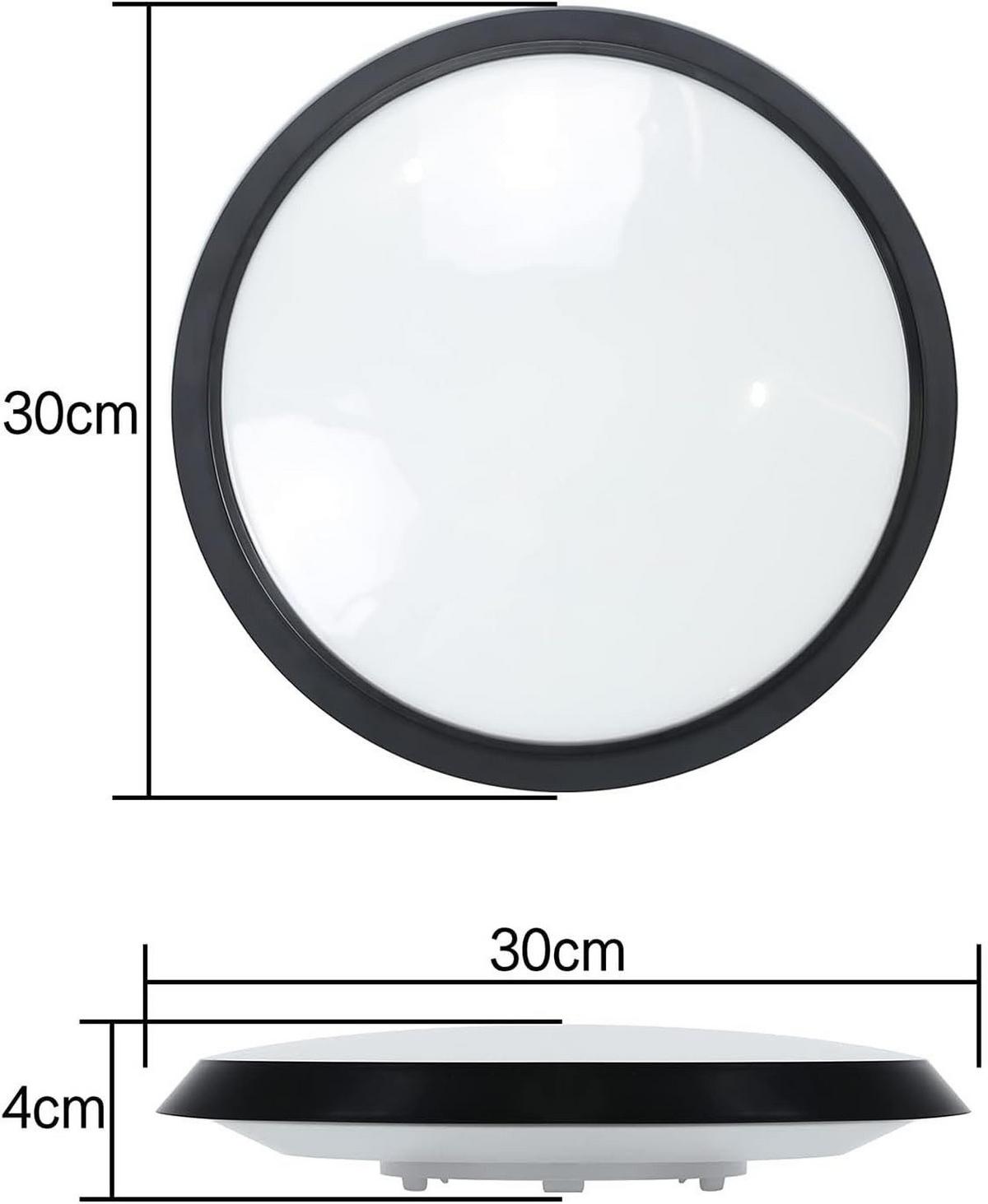 LED-DECKENLEUCHTE Frisbee 30 cm - Weiß, Kunststoff (30/30/4cm) - Nettlife