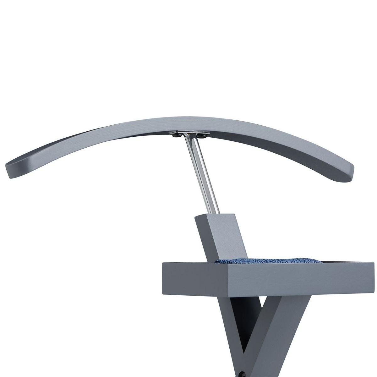 HERRENDIENER ROBIN grau - Grau, Holz (45/117/34cm) - IDIMEX