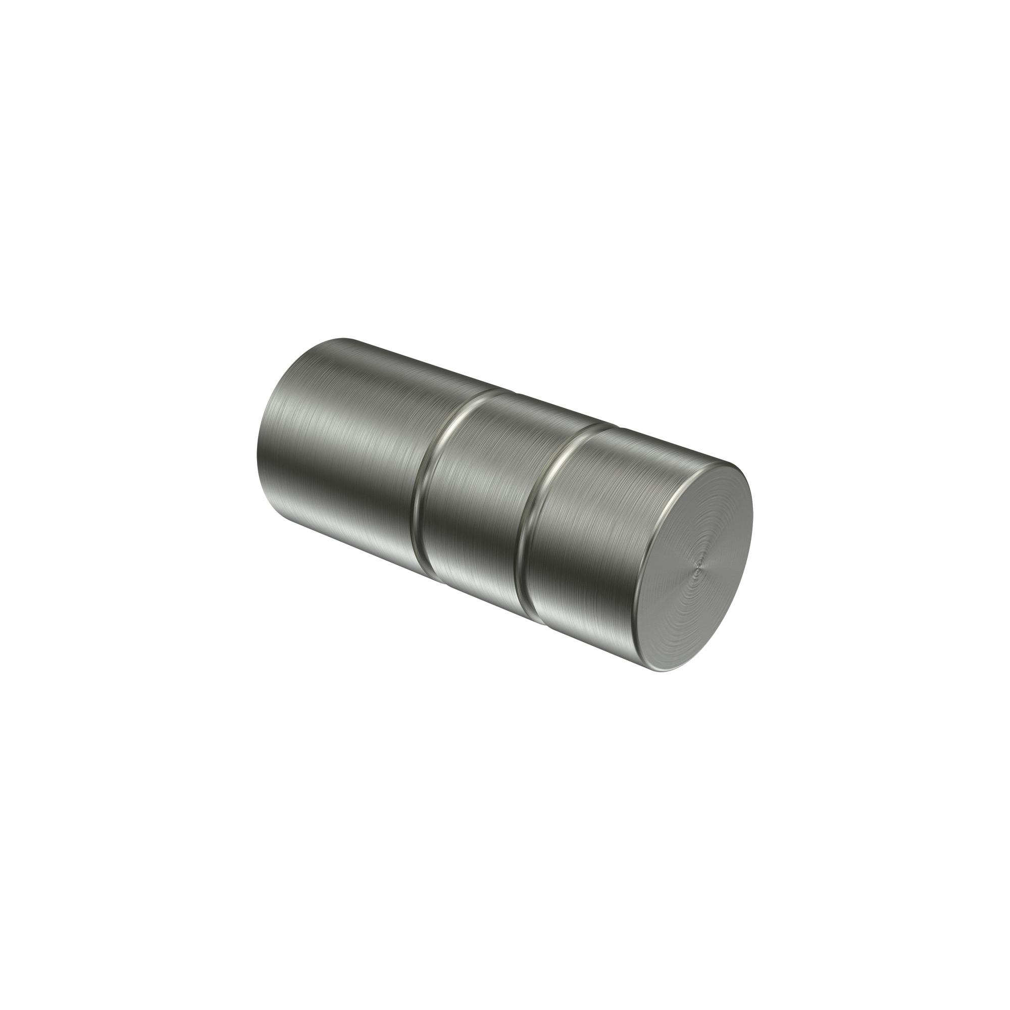 ENDSTÜCKE FÜR GARDINENSTANGEN 16 mm Ø, Caras Edelstahl-Optik, Packung 2 Stück - Edelstahlfarben, Metall (5/2.2/2.2cm) - INTERDECO
