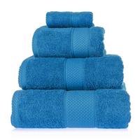 FROTTIERSET Essential 4-teilig blau - Blaugrau, Textil (100/150cm) - Homescapes