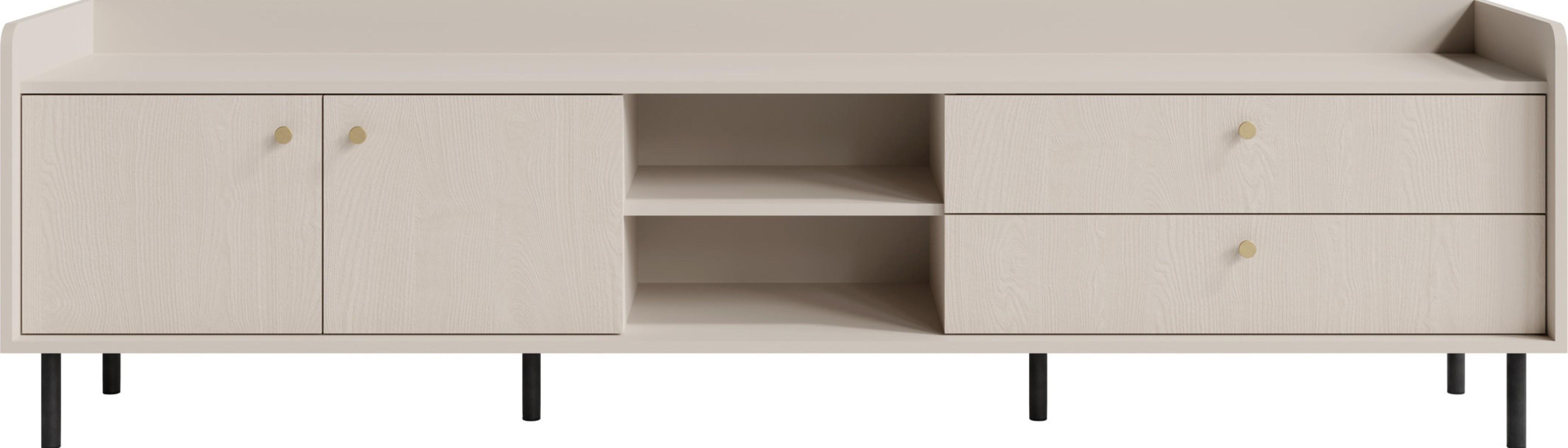 LOWBOARD ASTREA 210/59/42 cm, Beige - Beige, Holzwerkstoff (210/59/42cm) - MASSENO