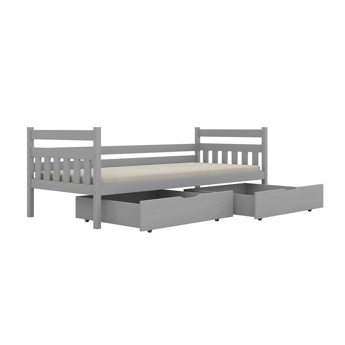 KINDERBETT 90/200 David Grau - Grau, Holz (90/200cm) - Petits-meubles