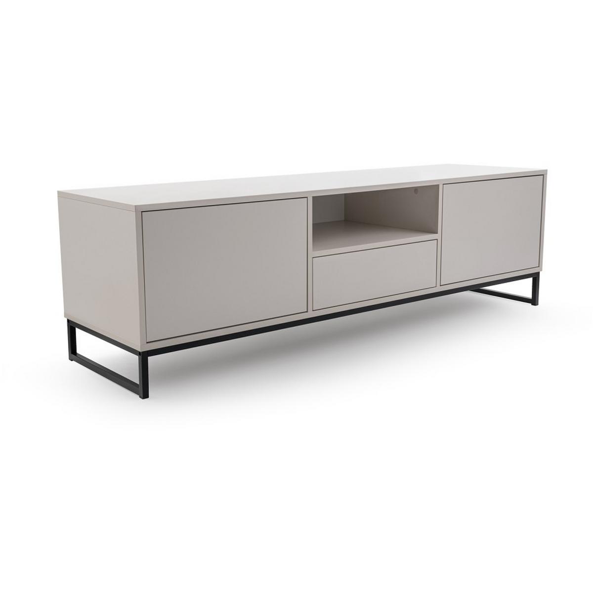 LOWBOARD Giana mit 2 Türen und Schublade, 160 cm, Beige Sand - Sandfarben/Beige, Holzwerkstoff (160/48.5/45cm) - Beautysofa