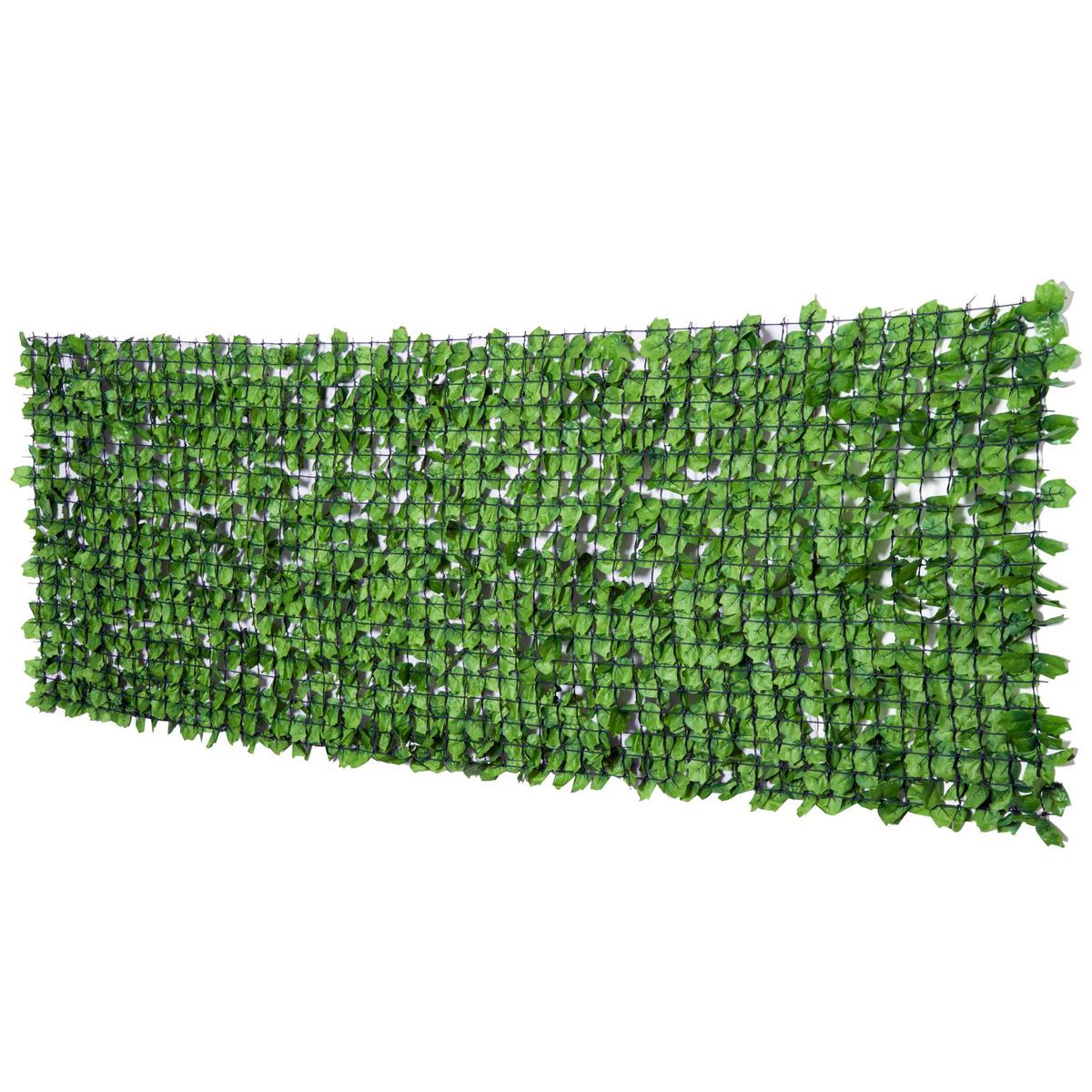 SICHTSCHUTZHECKE, Hellgrün, 300 x 100 cm - Grün, Kunststoff (100/1cm) - Outsunny