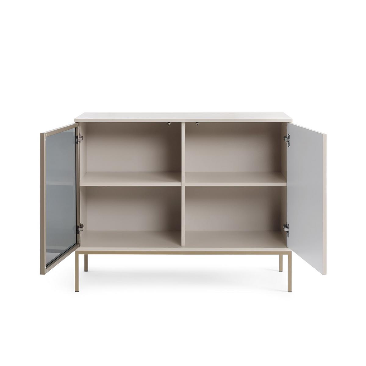 KOMMODE SENTIERO 104/83/39 cm mit LED 2 Türen Kaschmir - Kaschmir, Holzwerkstoff (104/83/39cm) - MASSENO