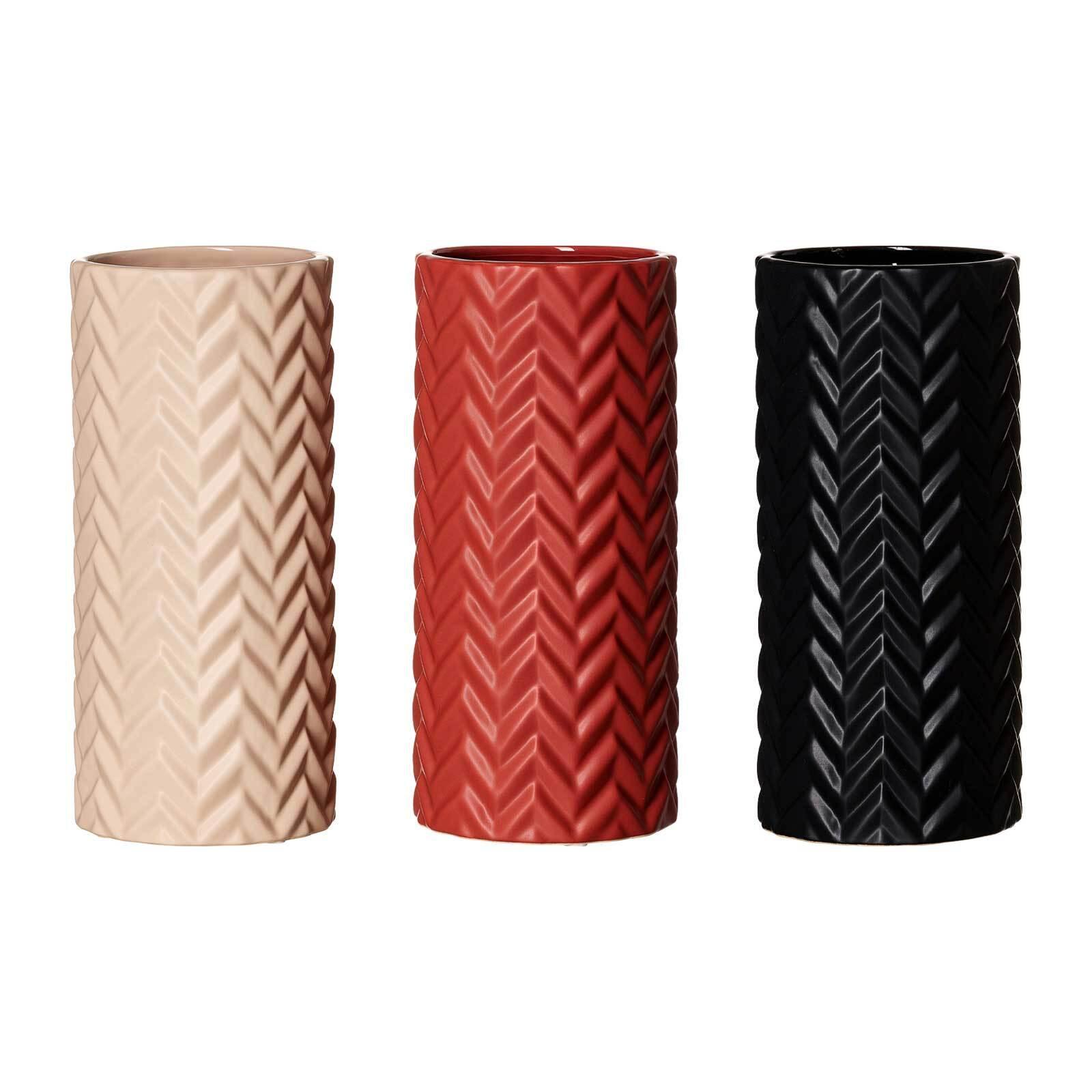 VASEN Zick Zack bunt 25 cm 3er Set - Multicolor, Keramik (25cm) - Ritzenhoff Breker