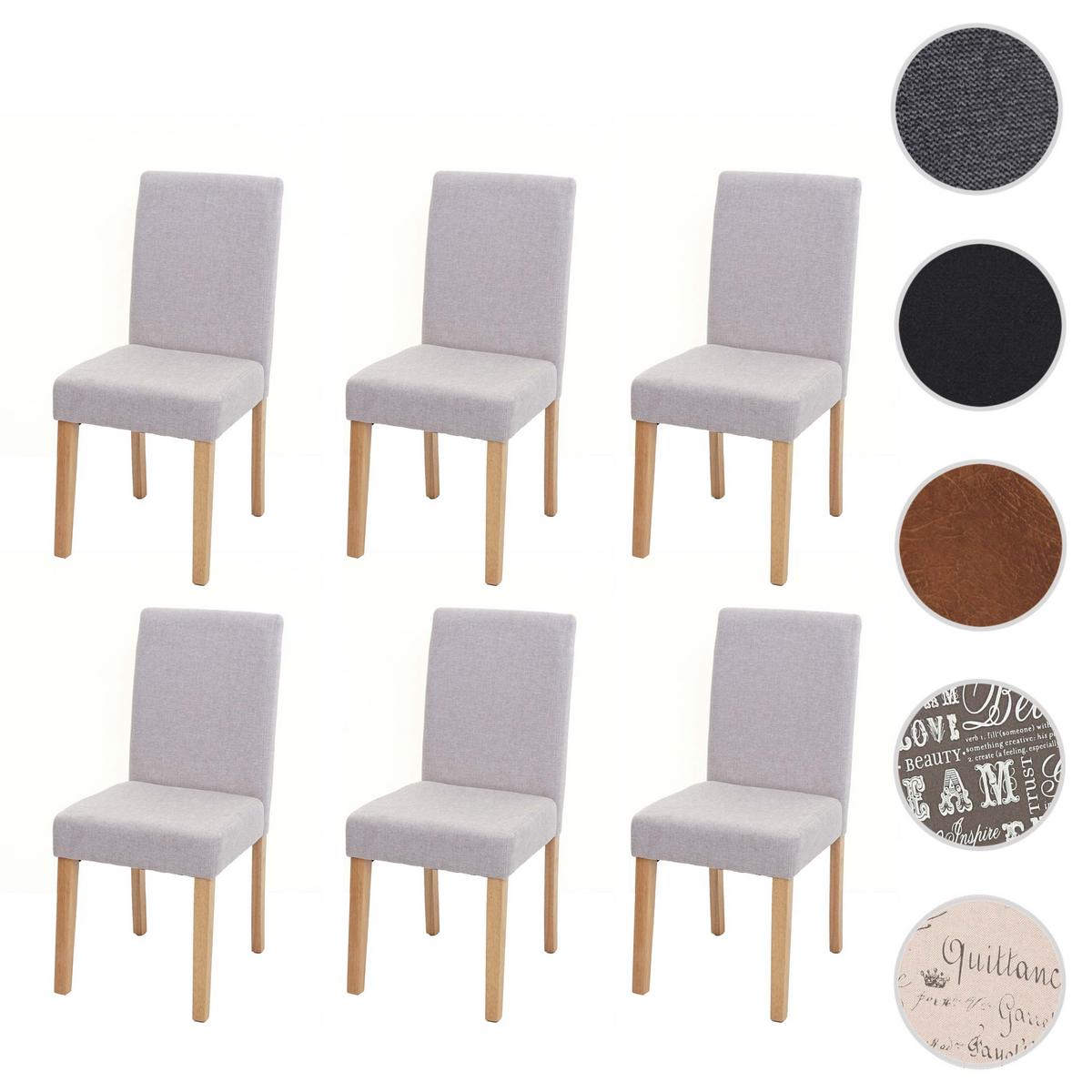 ESSZIMMERSTUHL Beige 6er-Set - Beige, Textil (43/90/48cm) - MCW