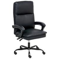 CHEFSESSEL Schwarz Serene - Schwarz, Kunststoff (70/105/70cm) - Beliani