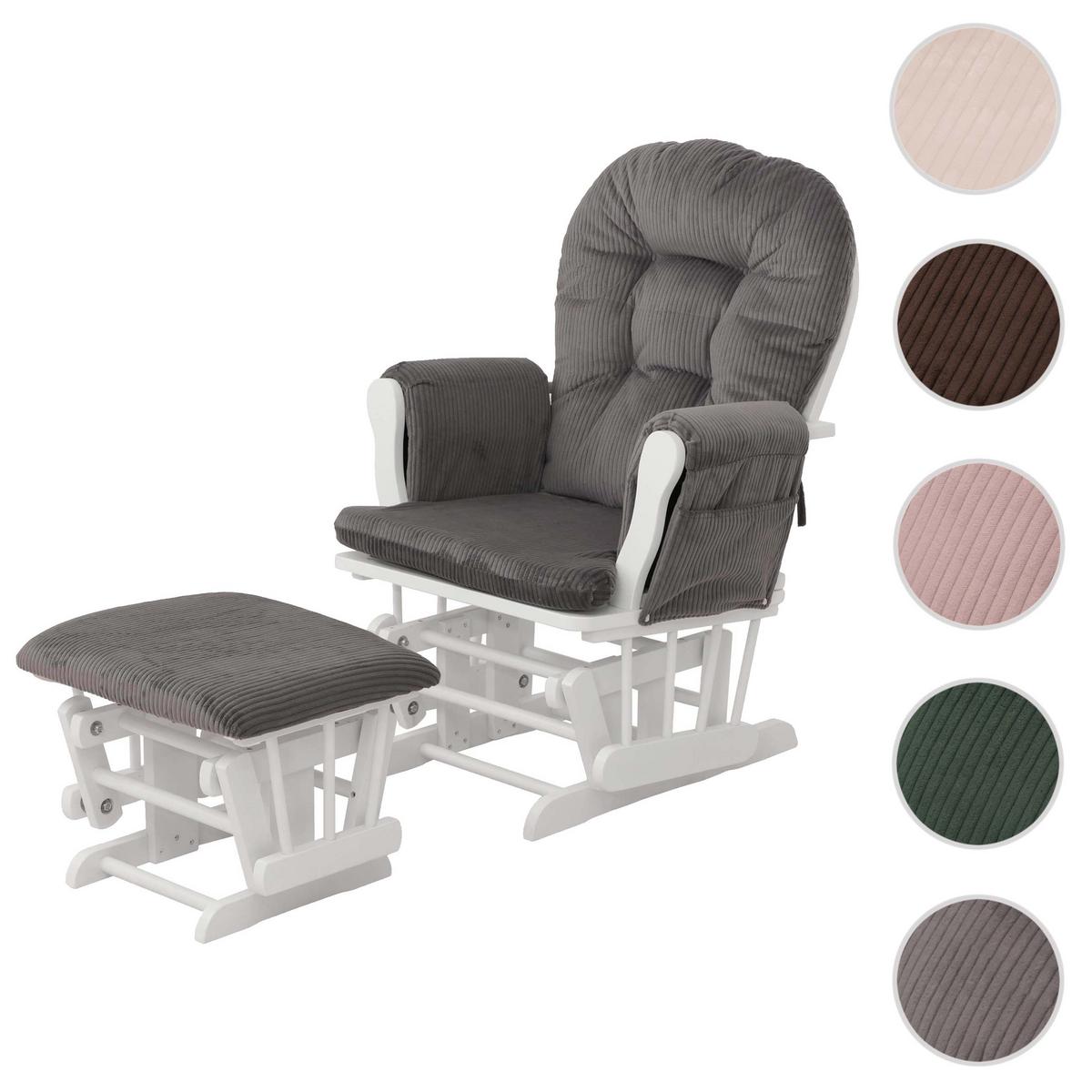 RELAXSESSEL Grau, Weiß - Weiß/Grau, Textil (74/103/71cm) - MCW