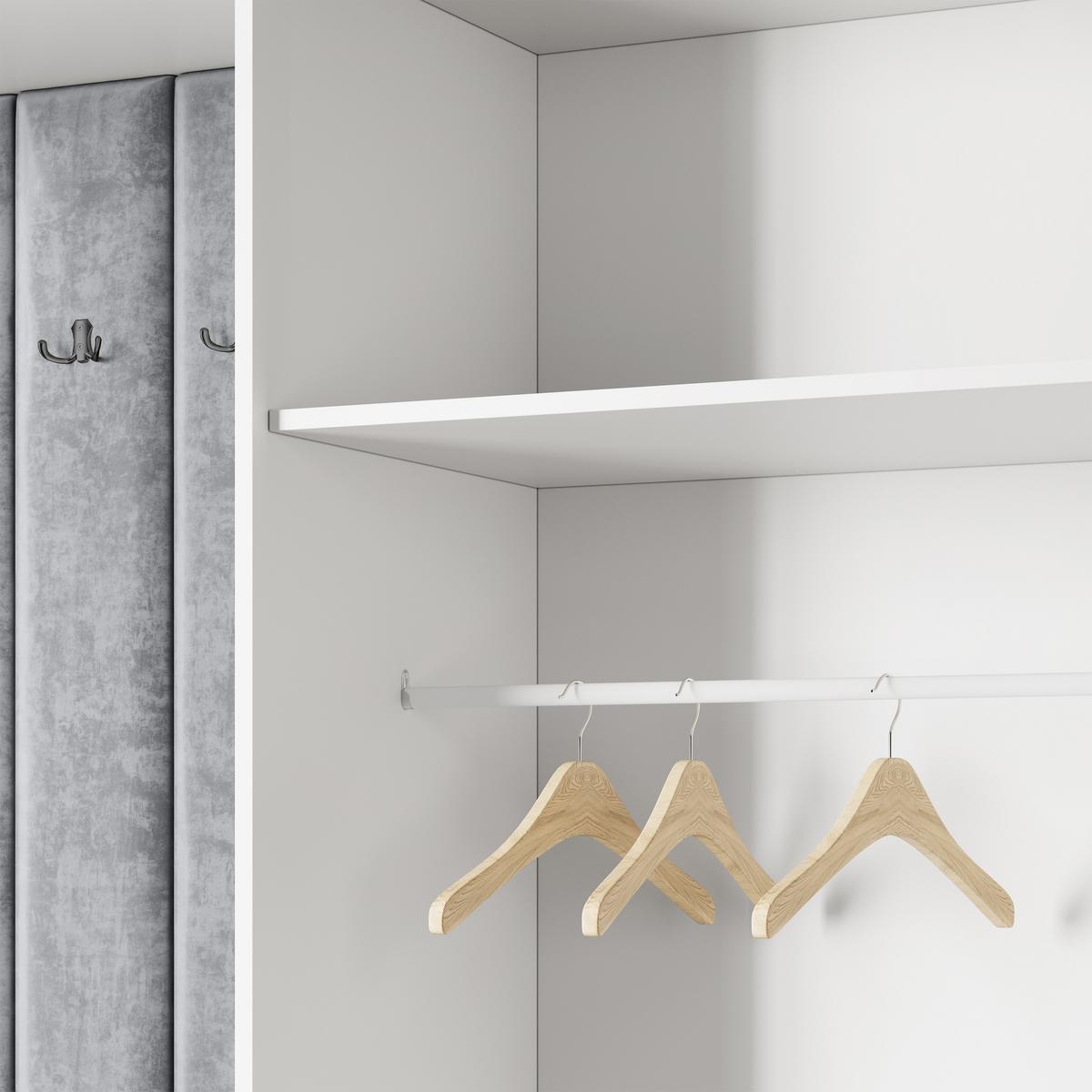 GARDEROBENSCHRANK REMA 150/240/60 cm Modern Eichefarben - Eichefarben/Hellgrau, Holzwerkstoff (150/240/60cm) - MASSENO
