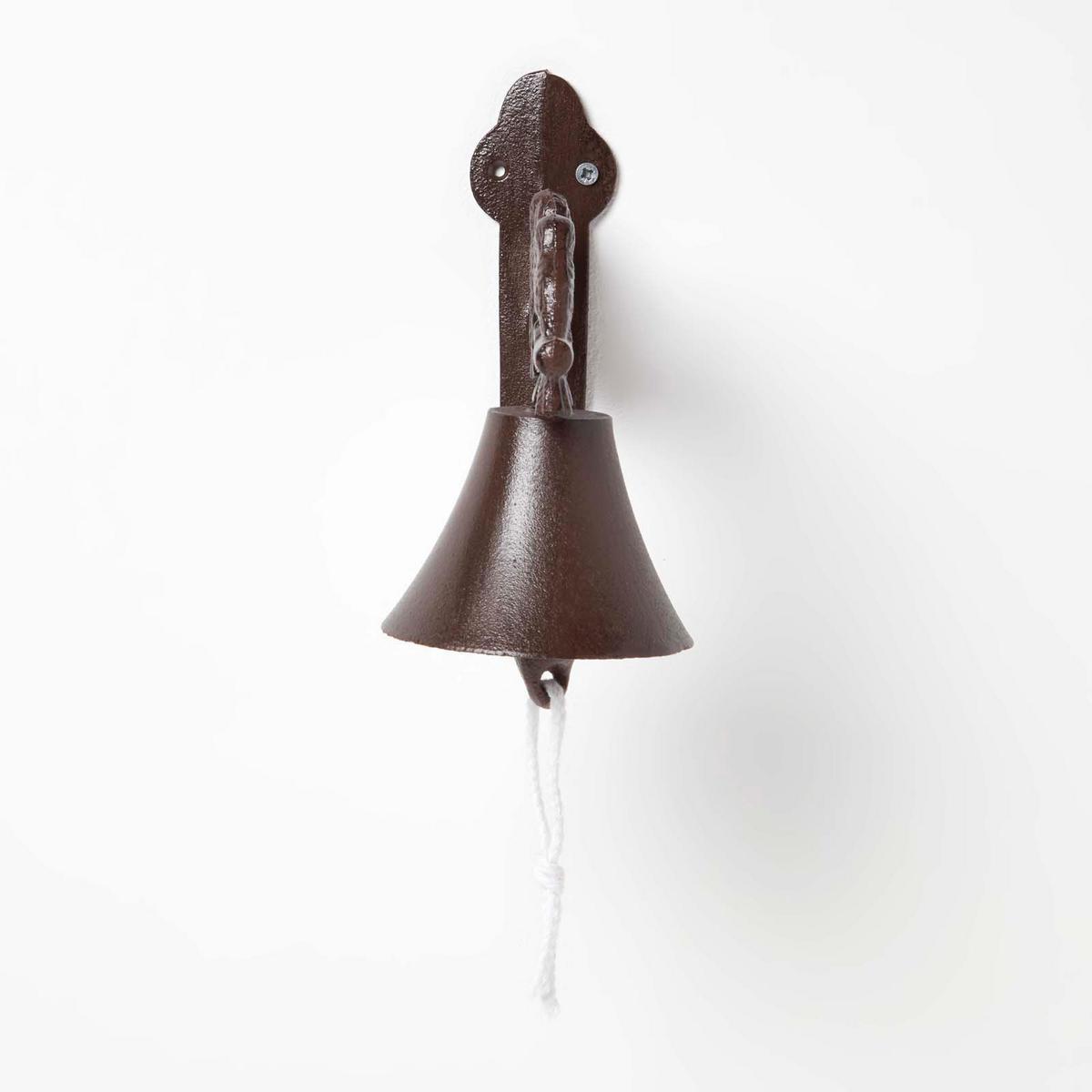 TÜRGLOCKE Gusseisen Vögel - Braun, Metall (11/19/22cm) - Homescapes