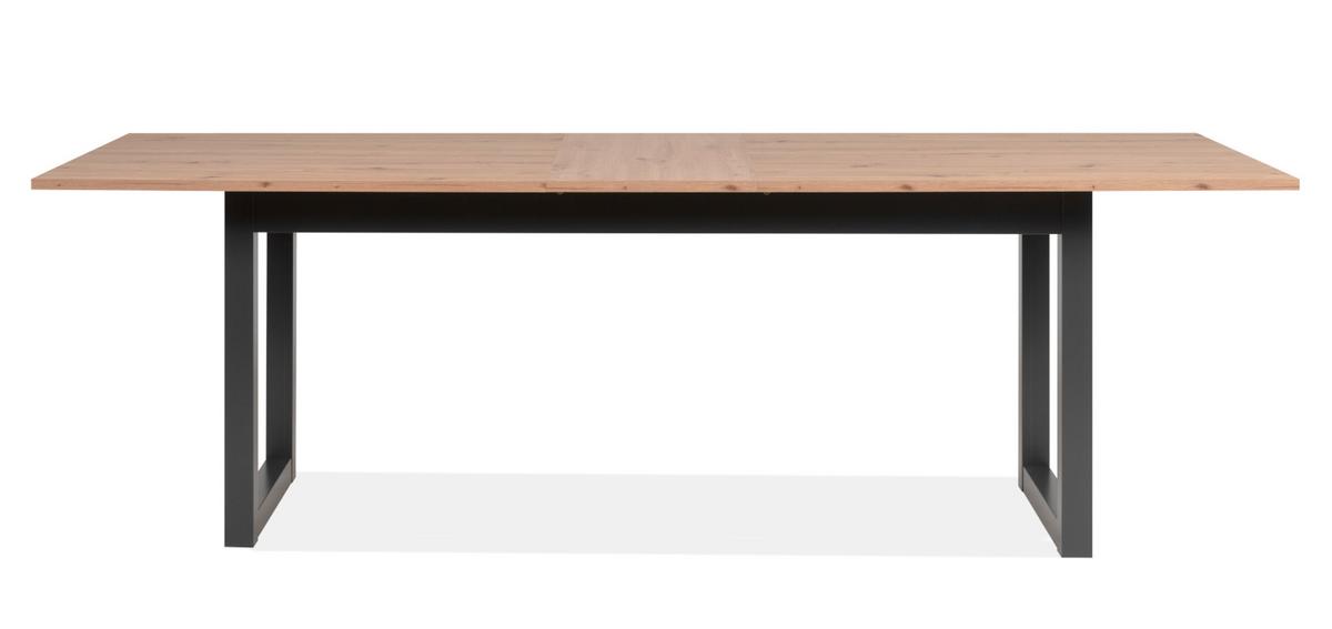 ESSTISCH Eiche Artisan, grau Industrial 200 x 240 cm, Küchentisch ausziehbar - Anthrazit/Eiche Artisan, Holzwerkstoff (200/90/75cm) - Furn.Design