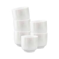 CAPPUCCINOTASSEN OHNE HENKEL Sento Home Aura white 300 ml 6er Set - Weiß, Keramik (0.3L) - Seltmann Weiden
