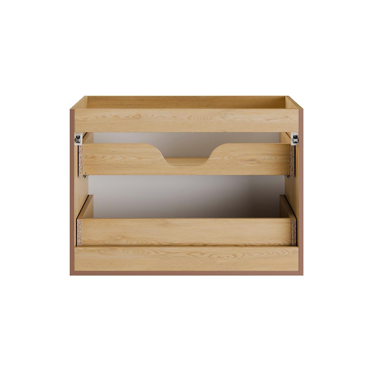 WASCHTISCH 80.6cm Isaline Helle Eiche - Braun, Holzwerkstoff (80.6/59/46cm) - Petits-meubles