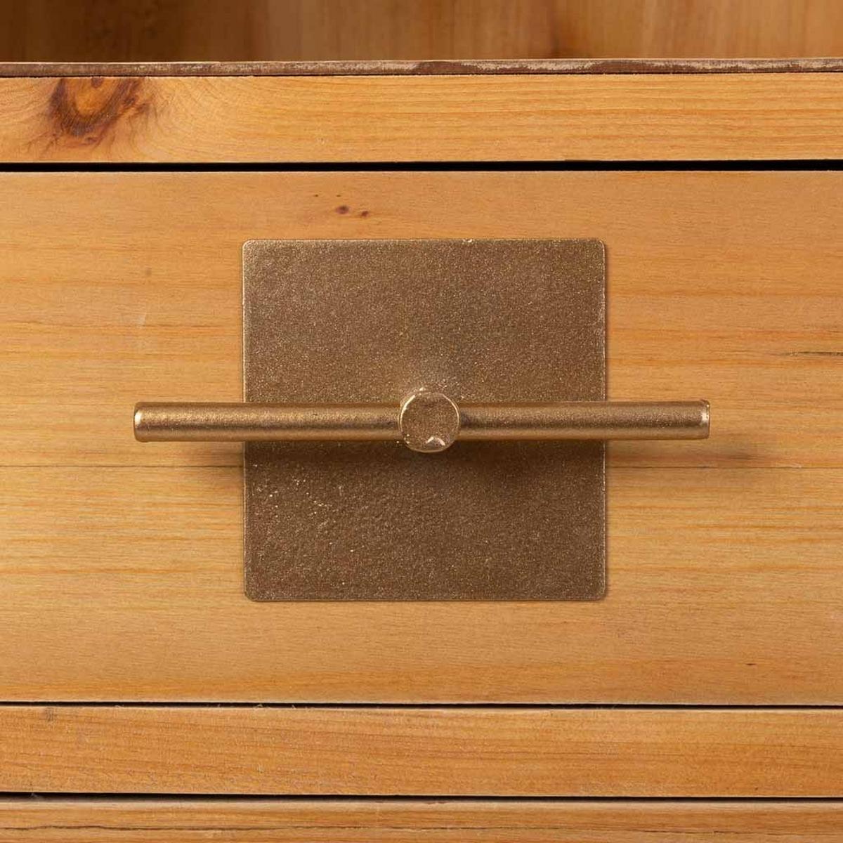 HIGHBOARD aus Holz und Metall, 120x38x140 cm braun - Braun, Holz (120/139.5/37.5cm) - Wanderlust