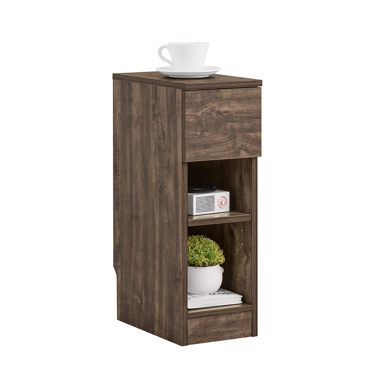 NACHTTISCH schmal, 20x35x60 cm, Braun - Braun, Holzwerkstoff (20/60/35cm) - SoBuy