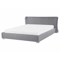 POLSTERBETT 160/200cm Grau Paris - Grau, Textil (160/200cm) - Beliani