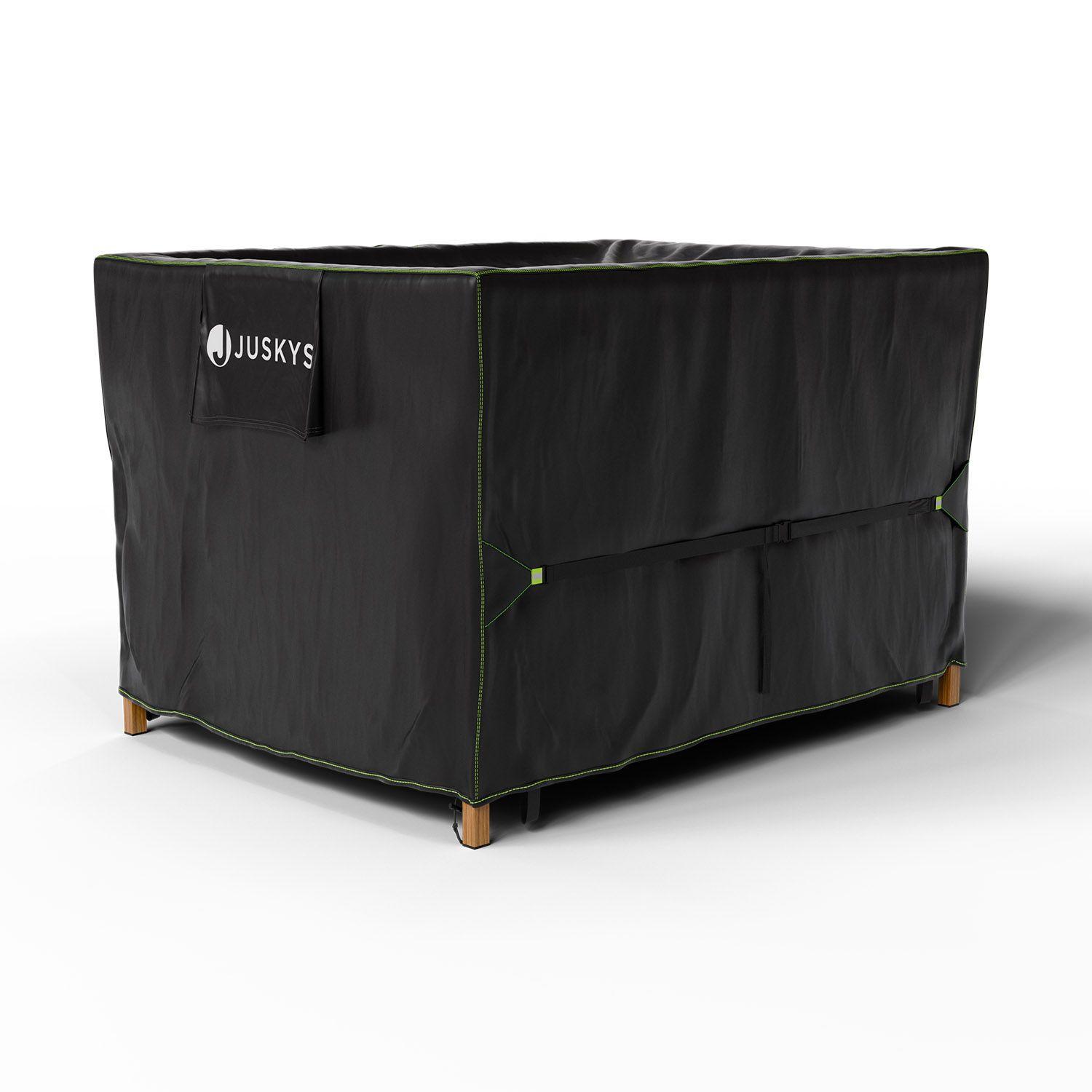 GARTENMÖBELABDECKUNG CoverSafe Pro schwarz - Schwarz, Kunststoff (90/75/120cm) - Juskys
