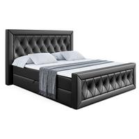 BOXBETT NOEL-Z - 200 x 200 - H4 - Schwarz Hochglanz - Schwarz Hochglanz, Holzwerkstoff (200/200cm) - ALTDECOR