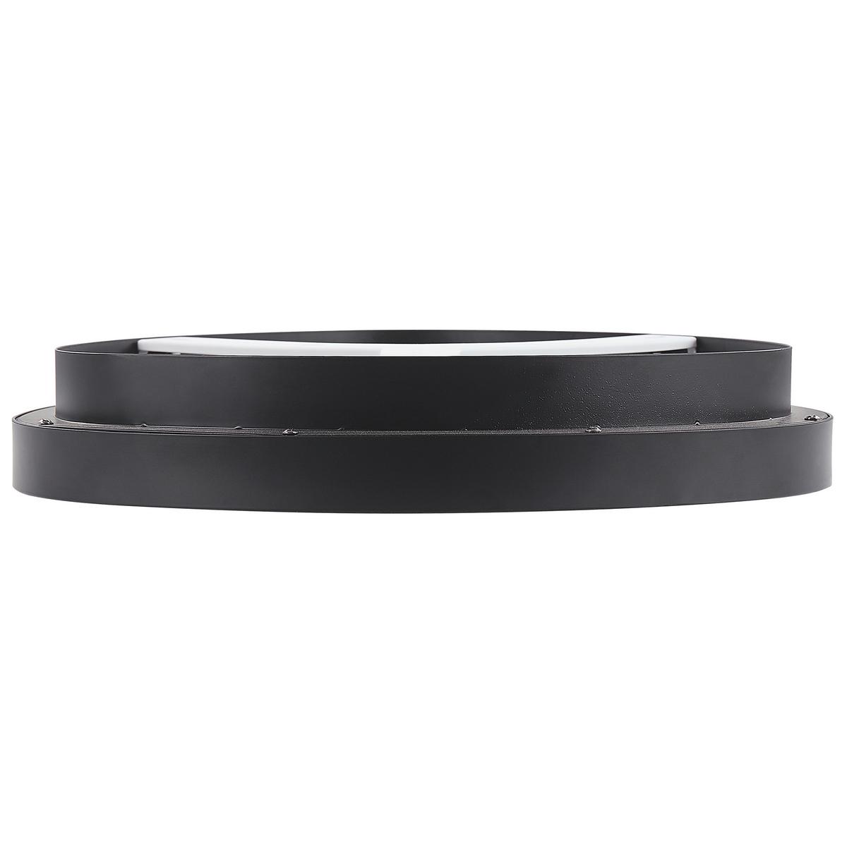DECKENLEUCHTE Nanding 42/40/13 cm - Schwarz, Metall (42/40/13cm) - Beliani