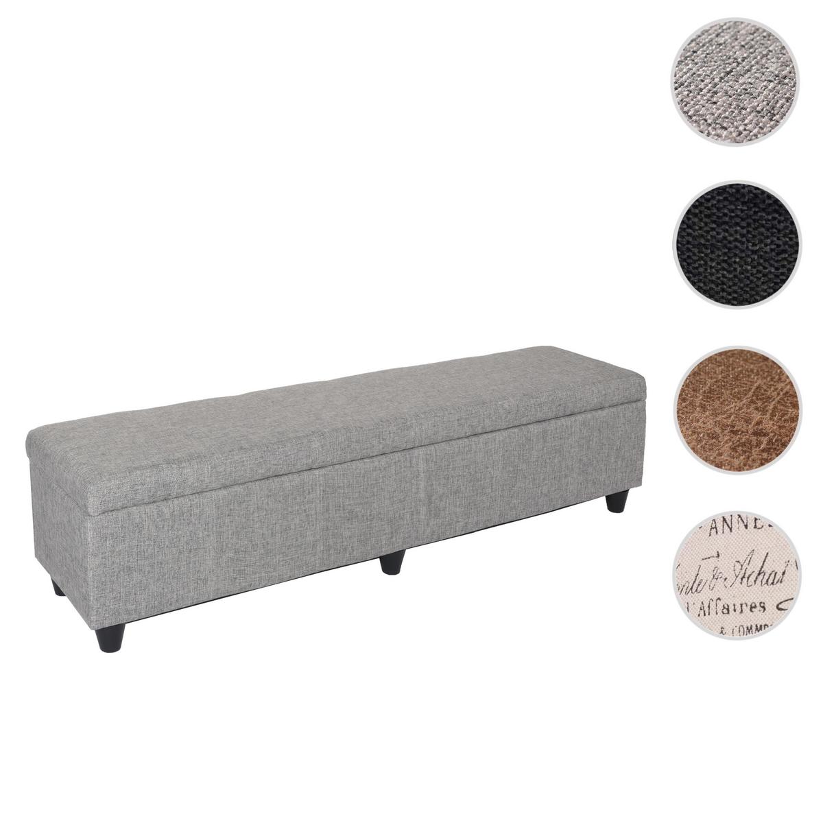 AUFBEWAHRUNGS-TRUHE XXL Grau - Grau, Textil (180/45/45cm) - MCW