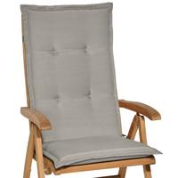 HOCHLEHNERAUFLAGE Loft HL 120/50/6 Hellgrau - Hellgrau, Textil (50/6/120cm) - Beautissu 
