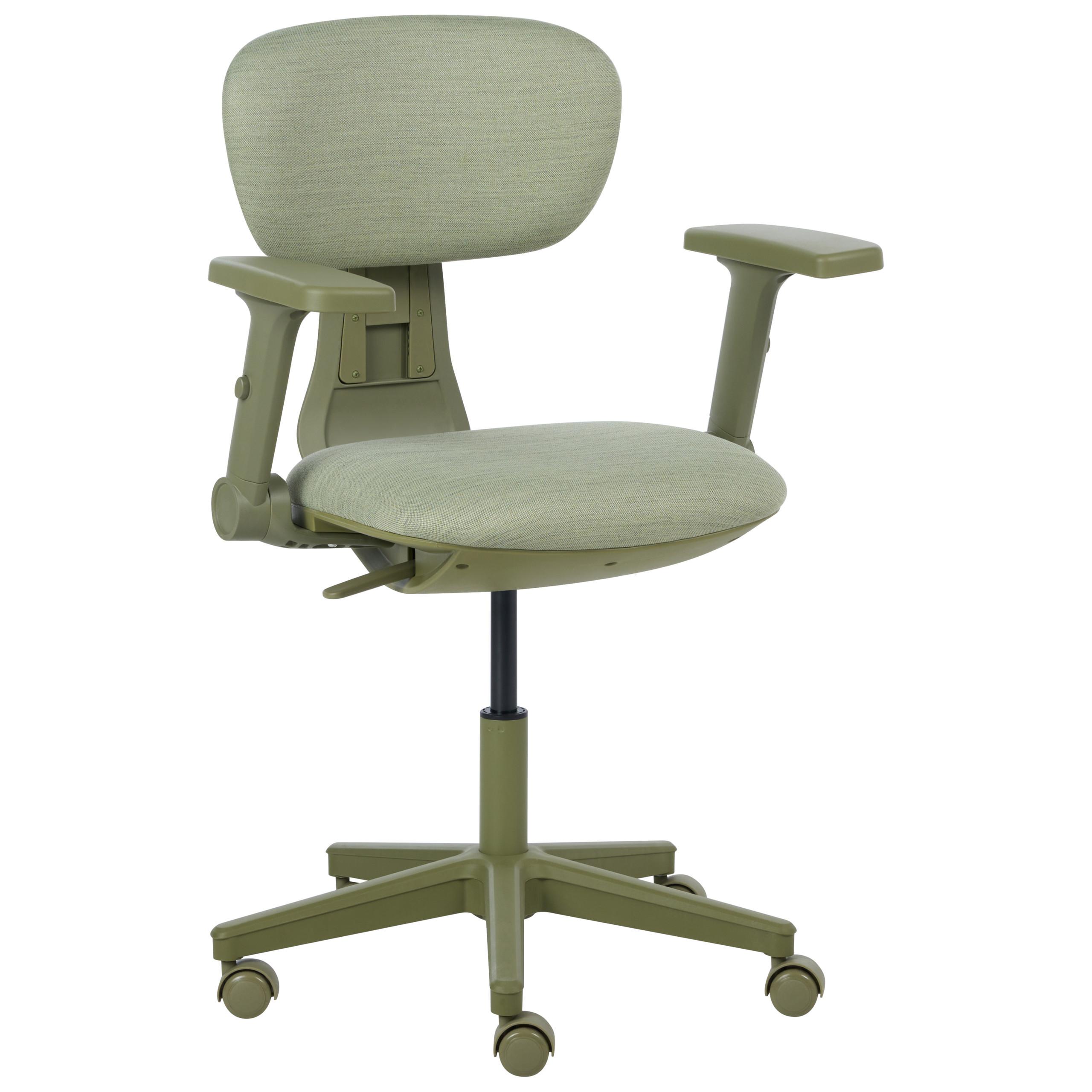 BÜROSTUHL Stoff Grün Core - Grün, Textil (68/88/68cm) - Beliani