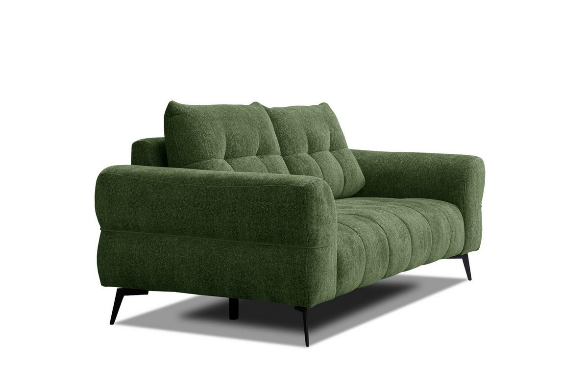 SOFA SALVINI 2,5-Sitzer, dunkelgrün - Dunkelgrün, Holz/Textil (206/88/99cm) - Wozimo