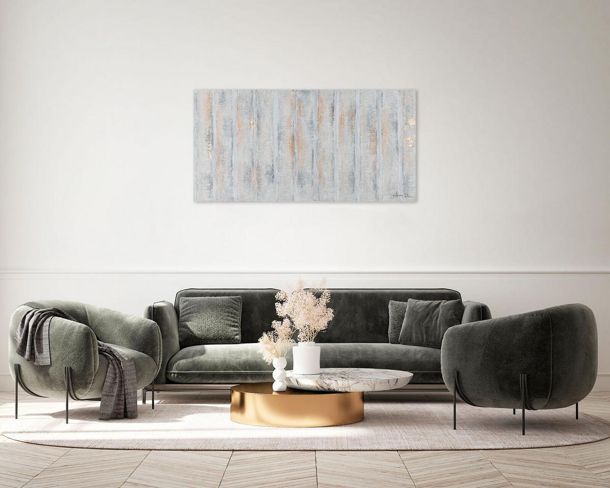 ACRYLBILD HANDGEMALT 120/60 cm - Grau, Holz/Textil (120/60cm) - KUNSTLOFT