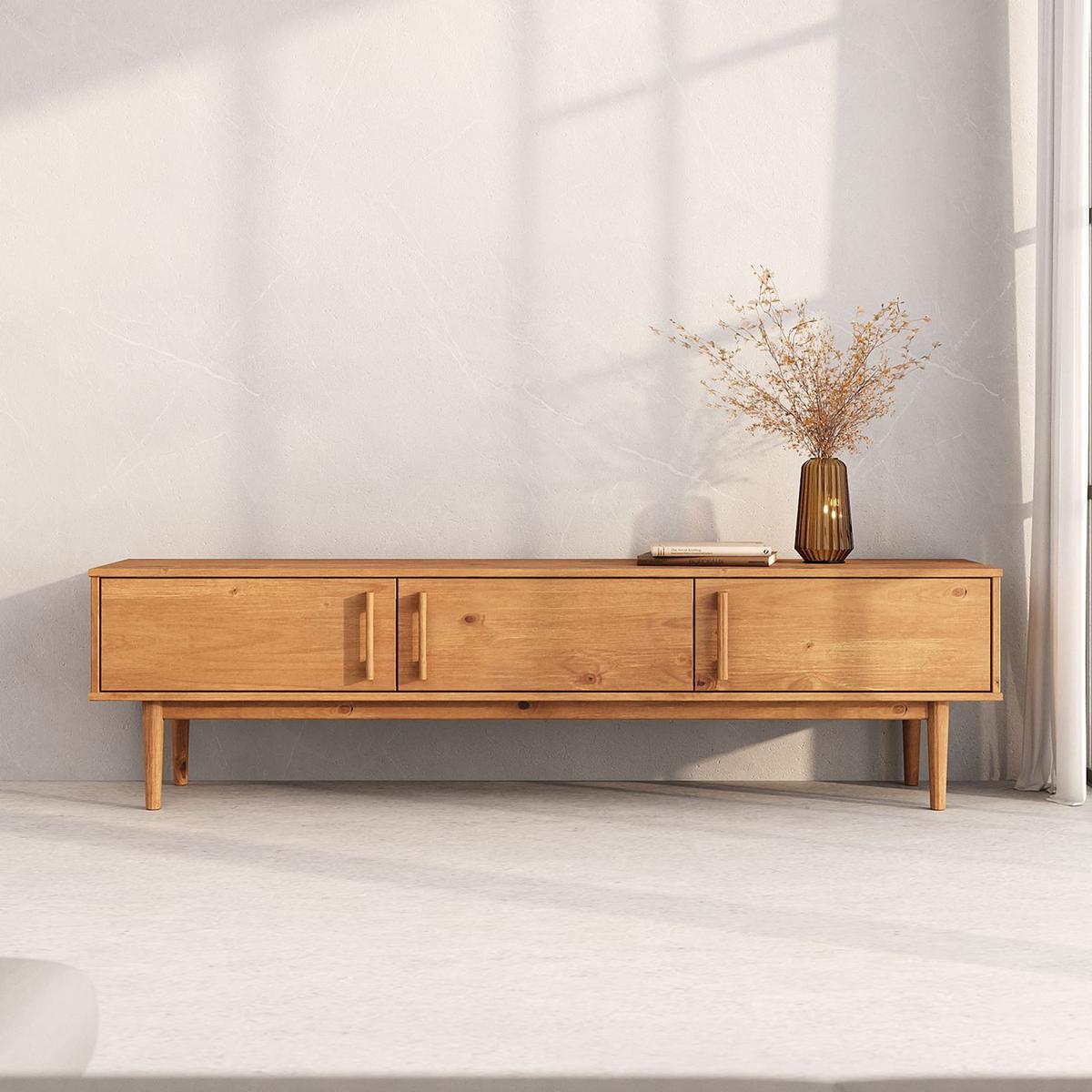 LOWBOARD TECCA - Eichefarben, Holz (180/48/41cm) - IDIMEX