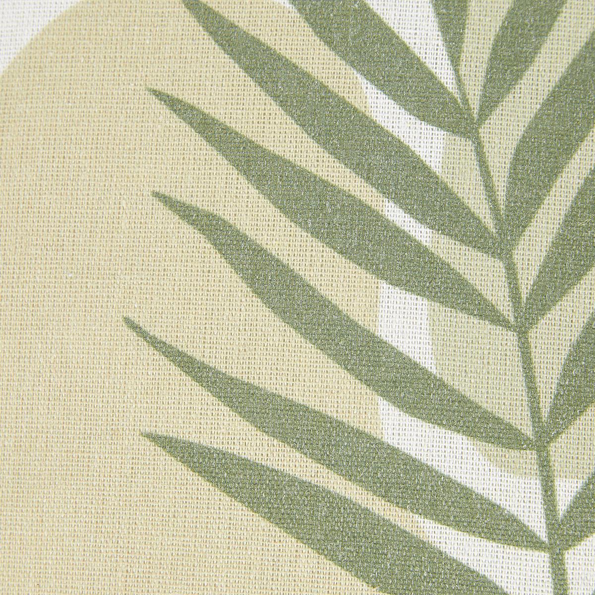 DEKOKISSEN 2er-Set Hellgrün 45/45 cm Microsorum - Hellgrün, Textil (45/45cm) - Beliani