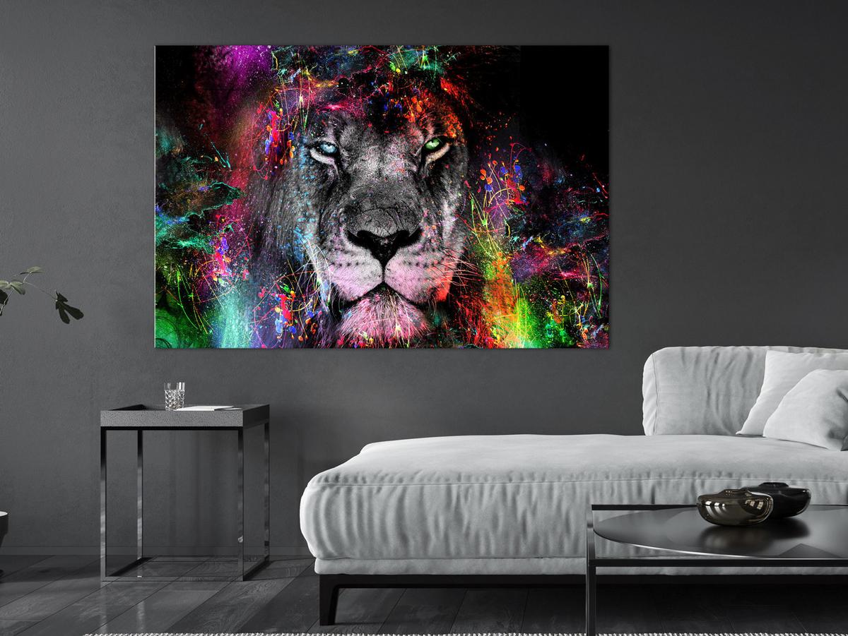 KUNSTDRUCK Bunt 90/60 cm - Multicolor, Textil (90/60cm) - KUNSTLOFT