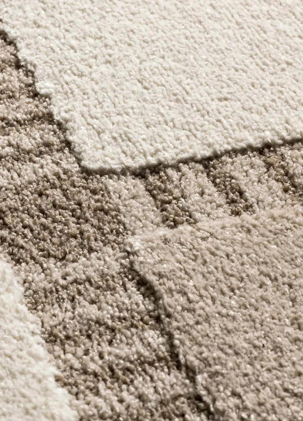 KURZFLORTEPPICH Beige / Weiß Candela 80/150 cm - Beige/Weiß, Textil (80/150cm) - Atticgo