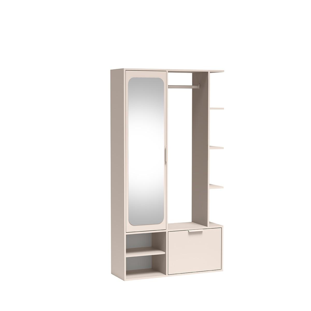 GARDEROBENSCHRANK MORBIDO 100/189/33 Modern Garderobenschrank Kaschmir - Kaschmir, Holzwerkstoff (100/189.4/33cm) - MASSENO
