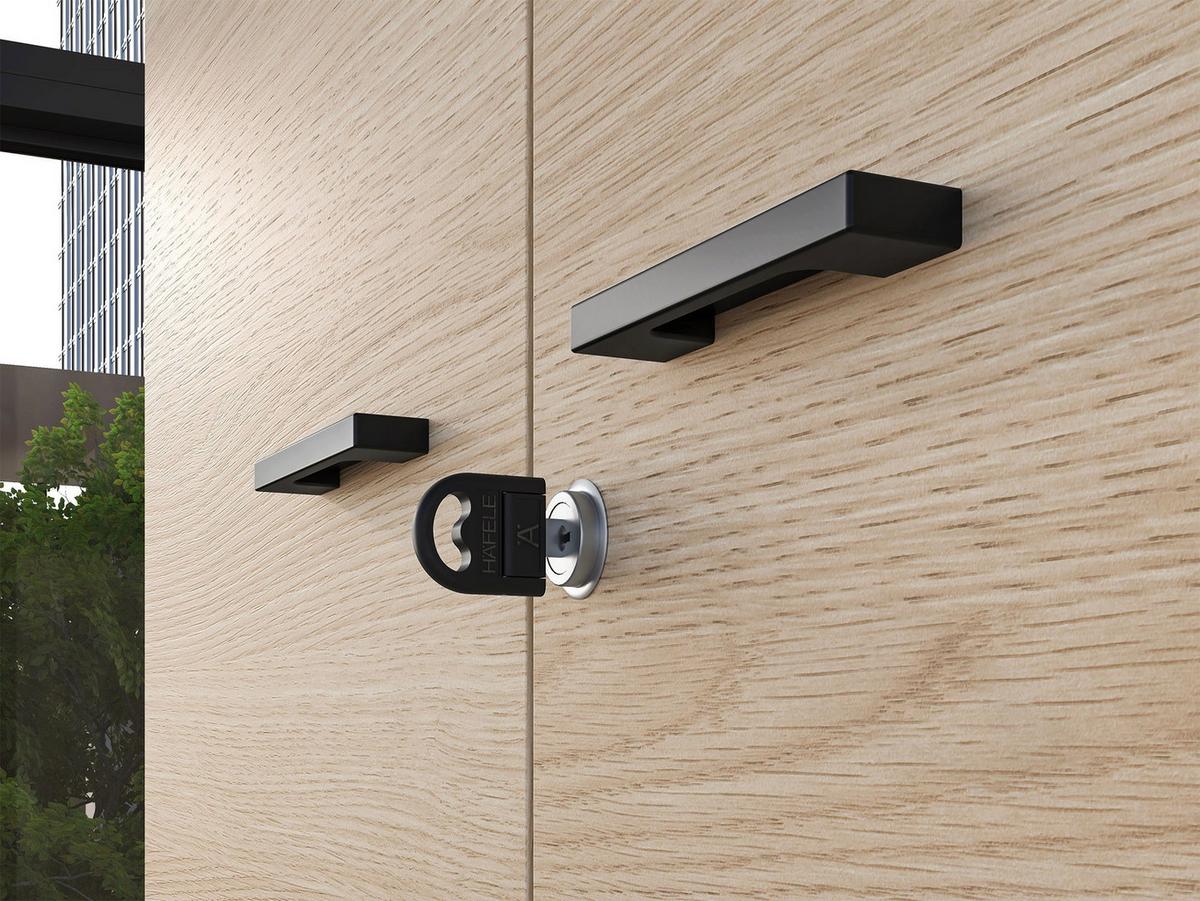 KLEIDERSCHRANK Odelis 2-türig 79 cm - Beige/Schwarz, Holzwerkstoff/Kunststoff (79/203/33.7cm) - Selsey