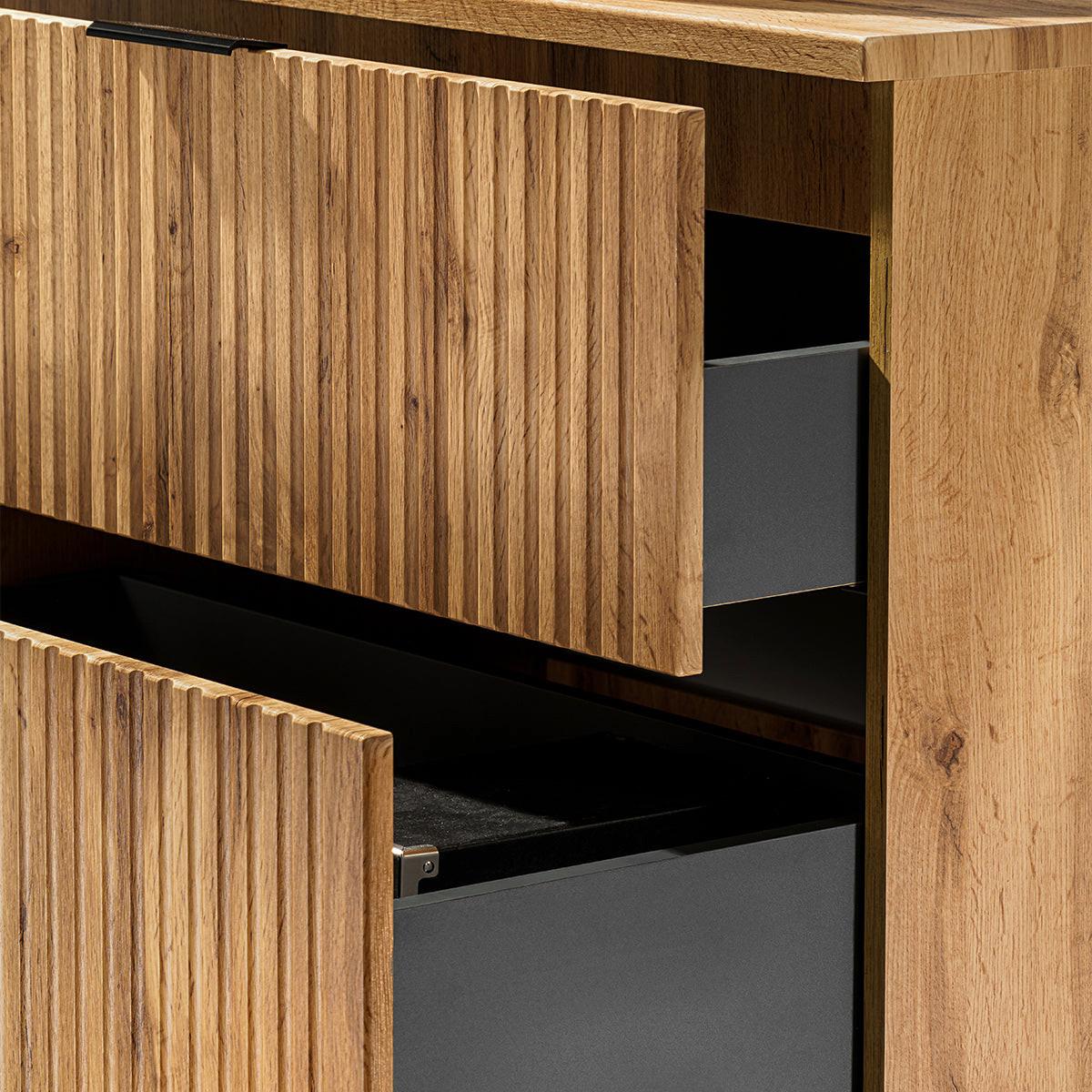 WASCHTISCHUNTERSCHRANK 140.8cm Adriel Holz - Braun, Holzwerkstoff (140.8/59/46cm) - Petits-meubles