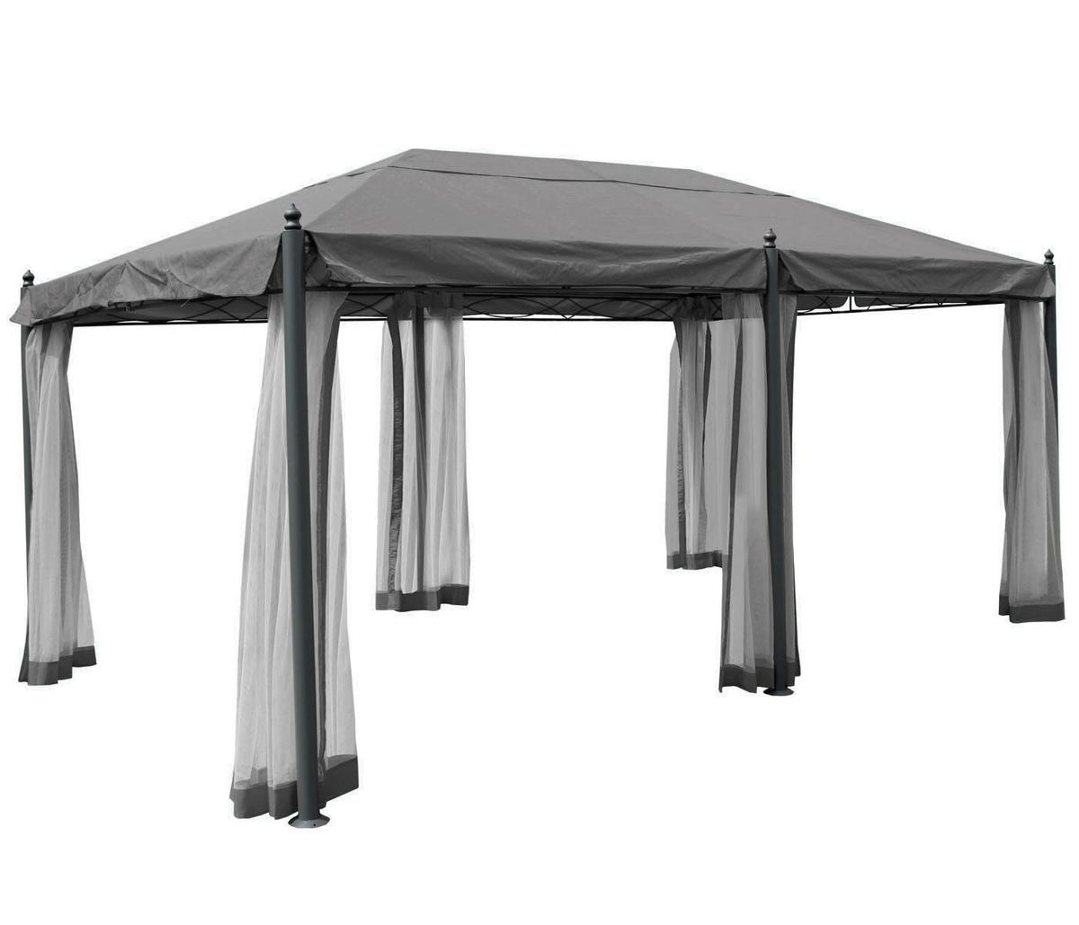 PERGOLA CALPE Grau - Grau, Metall (298/276/500cm) - MCW