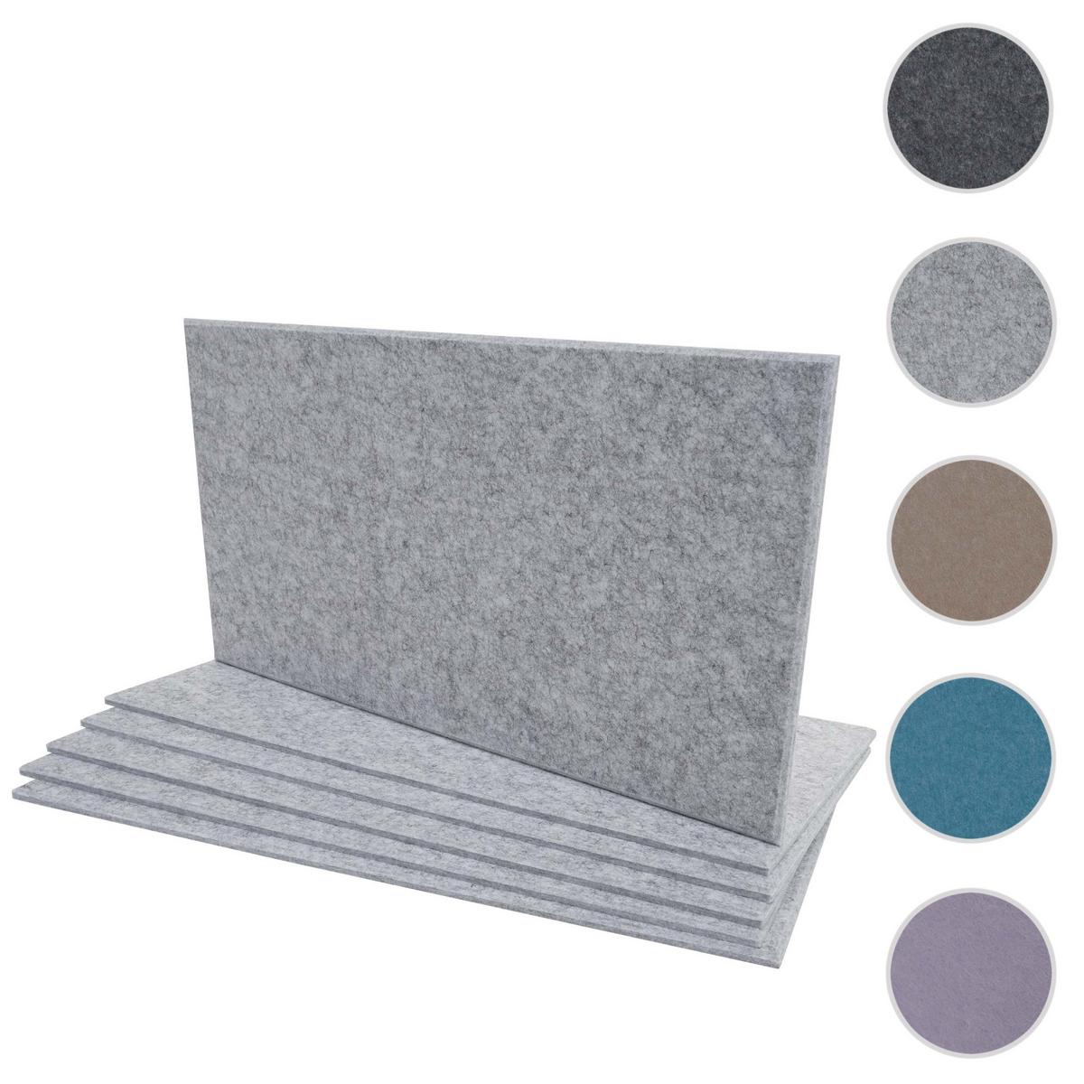 AKUSTIKWANDPANEEL Hellgrau Komplett-Set - Hellgrau, Textil (30/60/1cm) - MCW