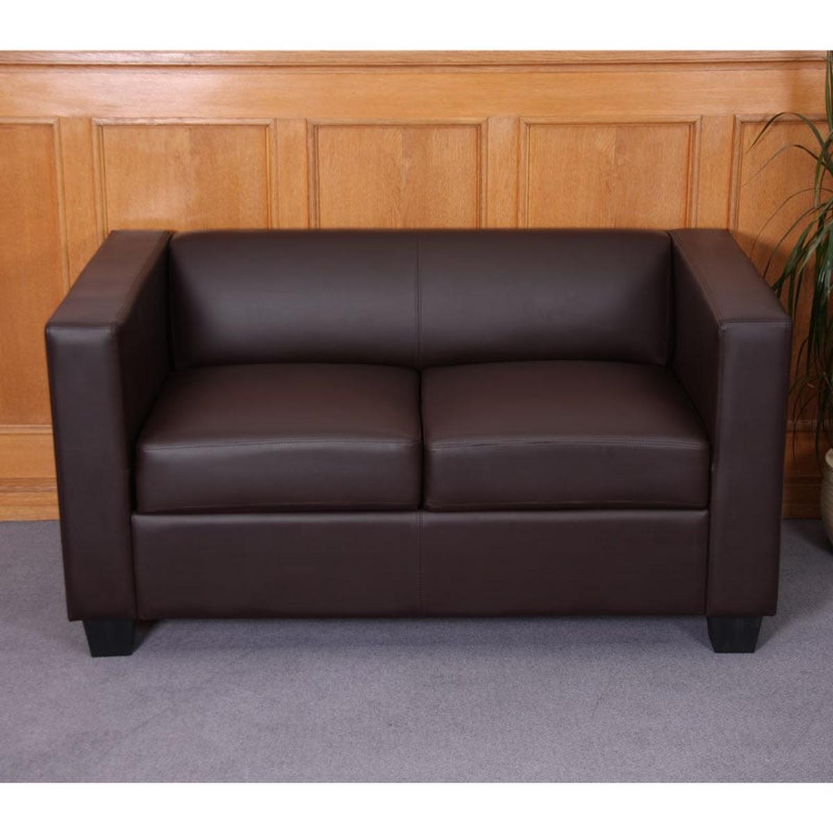 2-SITZER-SOFA Braun - Braun, Textil (137/70/75cm) - MCW