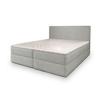 BOXBETT PELLIO 180x200 cm mit Matratze und Topper - Hellgrau - Hellgrau, Holz (180/200cm) - MASSENO