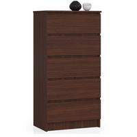 KOMMODE Dunkelbraun 121/60/40 - Dunkelbraun, Holzwerkstoff (60/121/40cm) - RAUMHIRSCH FURNITURE