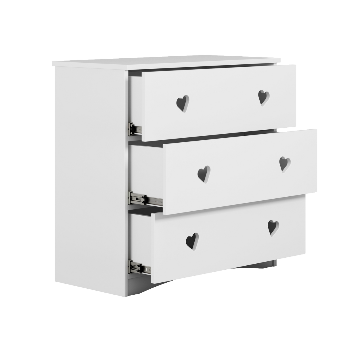KOMMODE JULIA Weiß Weiß 80/80/41 - Weiß, Holzwerkstoff (80/80/41cm) - RAUMHIRSCH FURNITURE