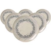 SPEISETELLER Cecina Graphit ø 26 cm 6er Set - Beige/Grau, Keramik (26cm) - Ritzenhoff Breker