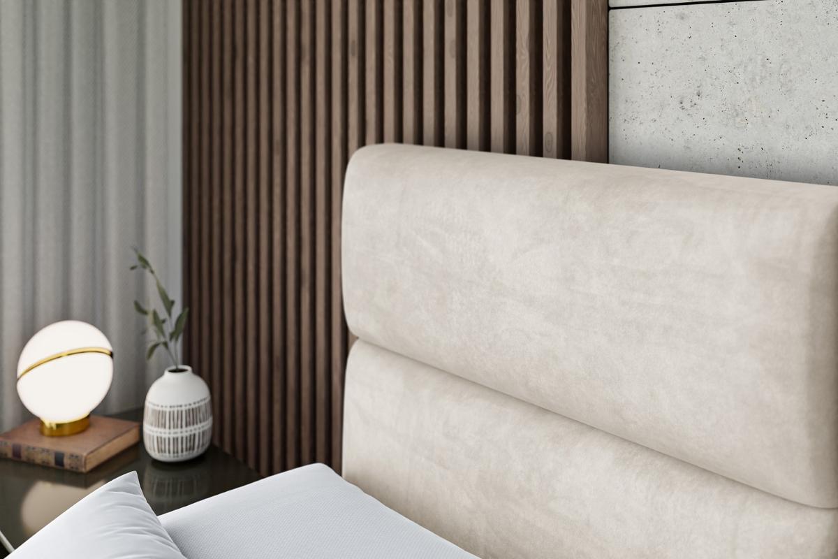 BOXSPRINGBETT BOXI3-Z KING - 140x200 - H3/H4 - Creme - Creme, Holzwerkstoff (140/200cm) - ALTDECOR