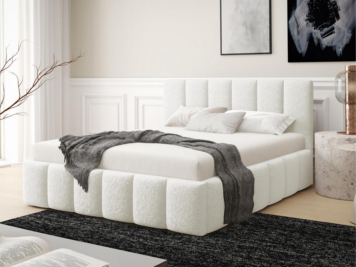 POLSTERBETT Lunaro - Creme, Holz/Textil (160/200cm) - MIRJAN24