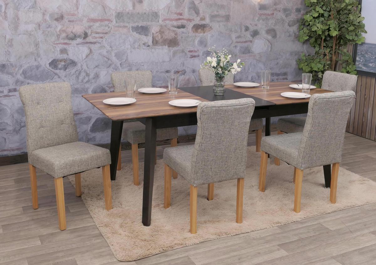 ESSZIMMERSTUHL Grau 6er-Set - Grau, Textil (41/88/55cm) - MCW