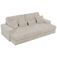3-SITZER SOFA ANERO - Beige Cord - Beige/Creme, Kunststoff/Textil (292/107/163cm) - MKS